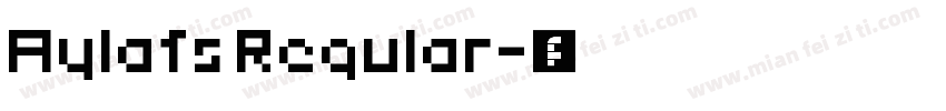 Aylafs Regular字体转换